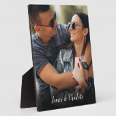 Plaque Photo Photo de nom de script personnalisé (Côté)