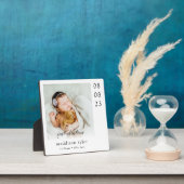 Plaque Photo Photo de premier Noël de bébé (Insitu)