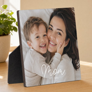 Plaque Photo Photo de script moderne établi par maman personnal