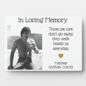 Plaque Photo Photo de souvenir en mémoire commémorative (Devant)