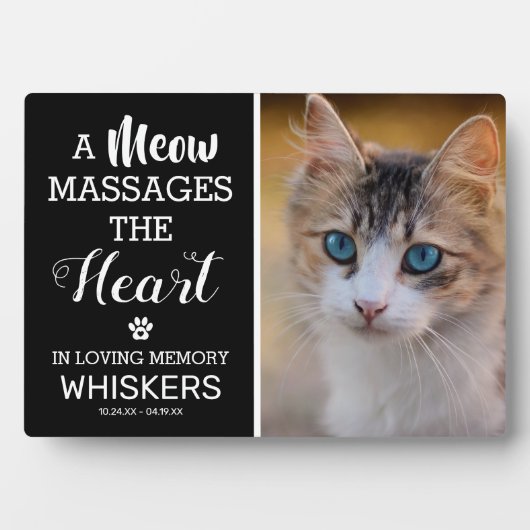 Plaque Photo Photo de souvenir Mémorial Animal de compagnie (Devant)