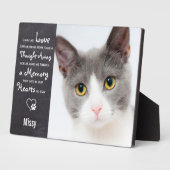 Plaque Photo Photo de souvenir mémorial pour chat (Côté)