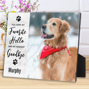 Plaque Photo Photo de souvenir préférée d'animaux de compagnie