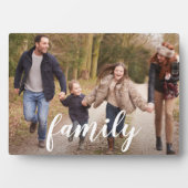 Plaque Photo Photo de superposition de script de famille (Devant)