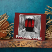 Plaque Photo Photo de train personnalisable (Côté)