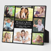 Plaque Photo Photo de World's Best Grandparents (Côté)