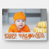 Plaque Photo Photo d'Halloween orange et noir (Devant)