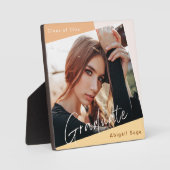 Plaque Photo Photo d'obtention du diplôme Natural Modern (Recto)