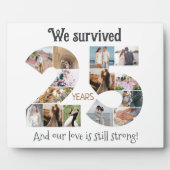 Plaque Photo Photo du 25e anniversaire de mariage (Devant)