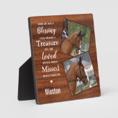 Plaque Photo Photo du Mémorial Rustique Horse (Recto)