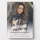 Plaque Photo Photo en Mémoire Affectueuse (Devant)