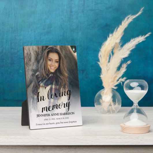 Plaque Photo Photo en Mémoire Affectueuse (Côté)