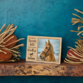 Plaque Photo Photo équine commémorative du cheval (Côté)