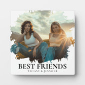 Plaque Photo Photo et nom des meilleurs amis de l'Île moderne (Devant)