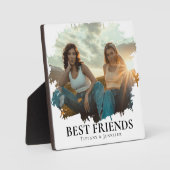 Plaque Photo Photo et nom des meilleurs amis de l'Île moderne (Recto)