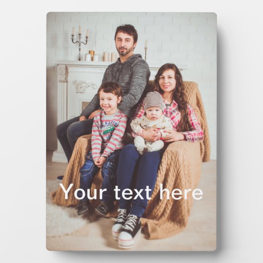 Plaque Photo Photo et/ou texte personnalisé (Devant)