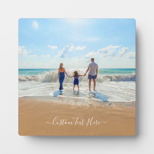 Plaque Photo Photo et texte personnalisés - Unique votre propre (Devant)