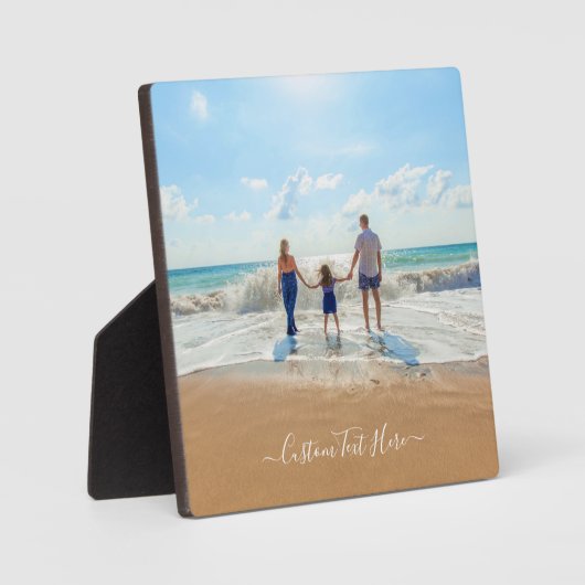 Plaque Photo Photo et texte personnalisés - Unique votre propre (Recto)