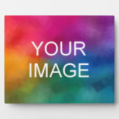 Plaque Photo Photo Logo Photo Modèle Horizontal Large (Devant)