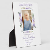 Plaque Photo Photo Mariage du Souvenir Chers Tons pourpres (Côté)