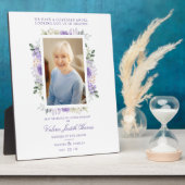 Plaque Photo Photo Mariage du Souvenir Chers Tons pourpres (Côté)