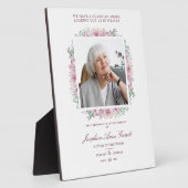 Plaque Photo Photo Mariage du Souvenir Chers Tons Rose (Côté)