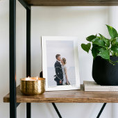 Plaque Photo Photo Mariage intégral minimale, Initiales de la c