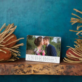 Plaque Photo Photo Mariage personnalisée (Côté)