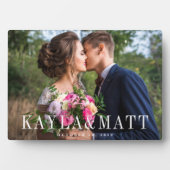 Plaque Photo Photo Mariage personnalisée (Devant)