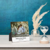 Plaque Photo Photo Mariage Personnalisée Avec Calligraphie Mode (Insitu)