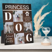 Plaque Photo Photo Mémorial de Chien en Bois Rustique (Côté)