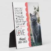 Plaque Photo Photo Mémorial de Perte d'Animal de Compagnie Chér (Côté)