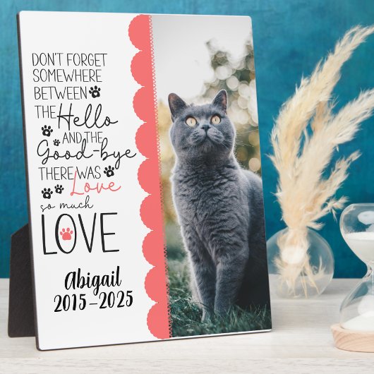 Plaque Photo Photo Mémorial de Perte d'Animal de Compagnie Chér