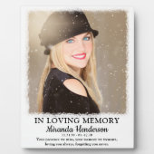 Plaque Photo Photo Mémorial En Souvenir Affectueux (Devant)