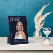 Plaque Photo Photo moderne Elegant Memorial Keepsaké table (Côté)