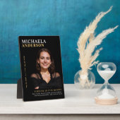 Plaque Photo Photo moderne Elegant Memorial Keepsaké table (Côté)