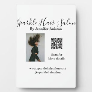 Plaque Photo Photo moderne salon de coiffure petite entreprise