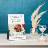 Plaque Photo Photo Nouveau bébé parent (Côté)