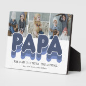 Plaque Photo Photo Papa Man Myth Legend (Côté)