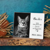 Plaque Photo Photo personnalisable Pet Memorial (Côté)