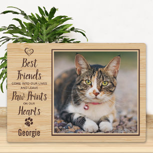 Plaque Photo Photo personnalisé en mémoire d'un chat