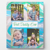 Plaque Photo Photo personnalisée de Best Daddy Ever (Devant)