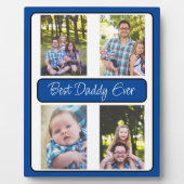 Plaque Photo Photo personnalisée de Best Daddy Ever (Devant)