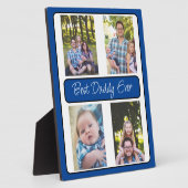 Plaque Photo Photo personnalisée de Best Daddy Ever (Côté)