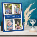 Plaque Photo Photo personnalisée de Best Daddy Ever<br><div class="desc">Cadeau mignon pour papa pour Fête des pères,  anniversaire ou Noël. Ajoutez simplement des photos à ce chevalet photo dans la zone personnalisée.</div>