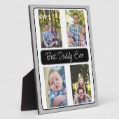 Plaque Photo Photo personnalisée de Best Daddy Ever (Côté)