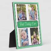 Plaque Photo Photo personnalisée de Best Daddy Ever (Côté)