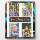 Plaque Photo Photo personnalisée du meilleur papa jamais (Devant)