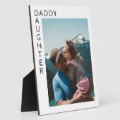 Plaque Photo Photo personnalisée du père fille (Côté)