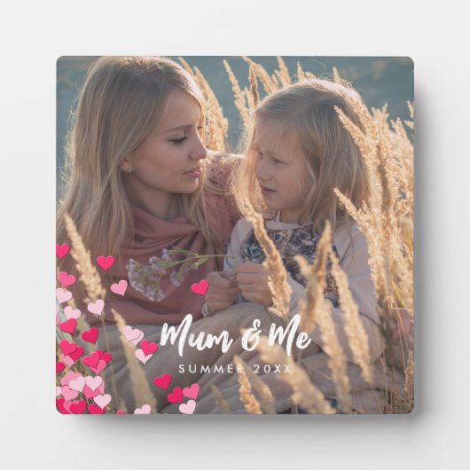 Plaque Photo Photo Personnalisée Écriture Moderne Écrits Éparpi (Devant)